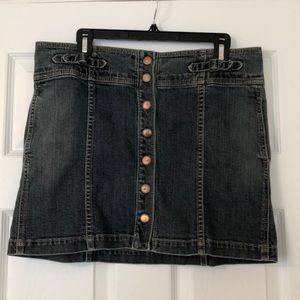Gap jean mini skirt